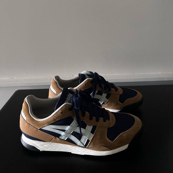 Onitsuka Tiger by Asics Brown and Blue Athletic Shoes